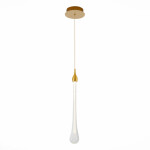 Фото SL6103.203.01 Подвес ST-Luce Золотистый/Прозрачный LED 1*3W 4000K ФАЭНЦА