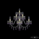 Фото 2 Бра хрустальные 1410B/3+2+1/240/XL G V7010 Bohemia Ivele Crystal
