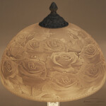 Фото 1 Настольная лампа с косятным фарфором AL78100L/30 WMN Rose Bohemia Ivele Crystal