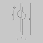 Фото 1 Настенный светильник (бра) Maytoni MOD179WL-L22BS4K