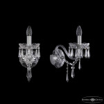 Фото 2 Бра хрустальные 1403B/1/160/XL Ni