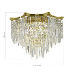 Фото 1 SL1659.302.07 Светильник потолочный ST-Luce Латунь/Прозрачный E14 7*60W OFELIA