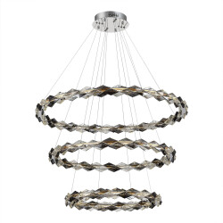 Фото SL6009.103.03 Люстра подвесная ST-Luce Хром/Прозрачно-Дымчатый LED 1*100W 3000K ДИАМАНТА