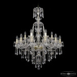 Фото 3 Люстра хрустальная 1415/12+6/300/XL-108 G