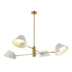 Фото 2 SLE1253-353-04 Светильник подвесной Латунь/Белый E14 4*60W NORBI