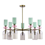 Фото 3 SL2000.202.07 Люстра потолочная ST-Luce Золотистый/Дымчатый E14 7*40W GEA