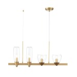 Фото 1 SL1119.203.04 Светильник подвесной ST-Luce Золотистый/Прозрачный E14 4*40W TENERESA