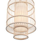 Фото 1 SL6241.523.01 Светильник подвесной ST-Luce Древесный/Белый E27 1*40W АЛЬМА