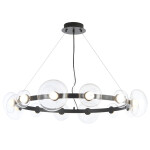 Фото 5 Люстра Crystal Lux BOSQUE SP12 BLACK/TRANSPARENT
