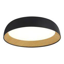 Фото SLE1812-402-01 Светильник потолочный Черный, Древесный/белая LED 1*36W 4000K MUSE