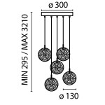 Фото 5 Подвесной светильник Maytoni MOD254PL-05BS