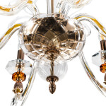 Фото 1 Люстра Crystal Lux CATARINA SP6 V2 GOLD/TRANSPARENT-COGNAC