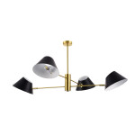 Фото 4 SLE1253-343-04 Светильник подвесной Латунь/Черный, Белый E14 4*60W NORBI