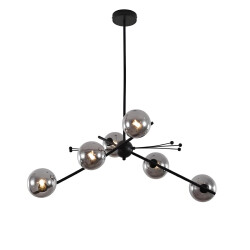 Фото Люстра 9303P-6 black/smoky