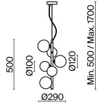 Фото 5 Подвесной светильник Maytoni MOD545PL-06B