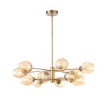 Фото 3 SL1500.203.12 Светильник подвесной ST-Luce Золотистый/Янтарный E14 12*40W FOVIA