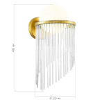 Фото 1 SL1511.201.01 Бра ST-Luce Золотистый/Белый E27 1*60W ALLEGRO