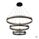 Фото 3 Люстра Crystal Lux FERNANDO SP158W LED BLACK/GOLD