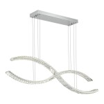 Фото SL6206.103.50 Светильник подвесной ST-Luce Хром/Прозрачный LED 1*50W 3000K АЦЕНО