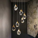 Фото 1 Подвесной светильник Crystal rock 7 gold