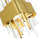 Фото 1 SL1633.203.04 Люстра подвесная ST-Luce Матовое золото/Матовое золото,Прозрачный E14 4*40W OLVERA