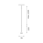 Фото 2 ST688.446.05 Магнитный трековый светильник Черный LED 1*5W 4000K 240Lm Ra>90  IP20 D70xH225 24V SUPER5