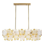 Фото SL6240.203.08 Светильник подвесной ST-Luce золотистый/Прозрачный, янтарный E14 8*60W ТЕНДЕРО