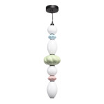 Фото 3 SL6134.453.01 Светильник подвесной ST-Luce черный/зеленый, розовый, синий, опаловый LED 1*32W 3000K ФЛОРЕНТИНИ