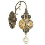 Фото 1 CL419315 Каир Мозаика Янтарь Бра