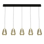 Фото 2 Подвесной светильник MD24001011-5B brass/champagne