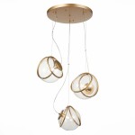 Фото 3 SL1181.313.03 Светильник подвесной ST-Luce Латунь/Латунь, Прозрачный E27 3*40W ACERRA