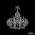 Фото 1 Люстра хрустальная 1409/12+6/300/XL-95 Ni Bohemia Ivele Crystal