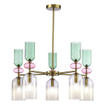 Фото 4 SL2000.202.05 Люстра потолочная ST-Luce Золотистый/Дымчатый E14 5*40W GEA