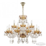 Фото 1 Люстра 5417/10+5/240 G Shampan/M-1H Bohemia Ivele Crystal