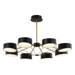 Фото 3 SLE6005-402-08 Светильник потолочный Черный, Золотистый/Черный LED 8*10W VALLE