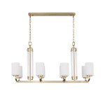 Фото 3 SL1403.333.08 Люстра подвесная ST-Luce Латунь/Прозрачный E27*8 40W ОПАЛ