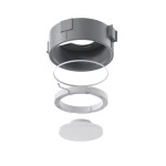 Фото 1 ST760.508.01 Св-к встр. в натяжной потолок  Белый, Серый GX53 1*12W 120 IP20 L108xW-xH 220V Без ламп Встраиваемые светильники