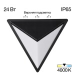 Фото 6 CLU0804BK DOMUS Черный Св-к Настенный