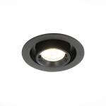 Фото ST702.348.12 Св-к встр. Черный LED 1*12W 4000K 900Lm Ra80 24° IP20 D90xH92 180-240V Встраиваемые светильники