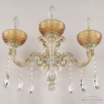 Фото 3 Бра хрустальные AL7901B15/3/175 A WMG P Amber/M-1F Bohemia Ivele Crystal