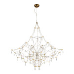 Фото SL6601.213.114 Светильник подвесной ST-Luce Золотистый/Прозрачный LED 114*0,5W 3000K ГРАВЕТТА