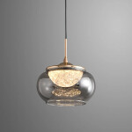 Фото 3 Подвесной светильник MT9128-1H gold/smoke