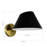 Фото 1 SLE1253-301-01 Светильник настенный Латунь/Черный,Белый E14 1*60W NORBI