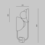 Фото 4 Настенный светильник (бра) Maytoni MOD164WL-02BS1