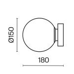 Фото 1 Настенный светильник (бра) Maytoni MOD321WL-01B