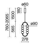 Фото 3 Подвесной светильник Maytoni MOD555PL-L11G3K