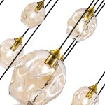 Фото 1 SL1188.303.16 Люстра подвесная ST-Luce Латунь/Коньячный E14/E27 12+4*40W IDESIA