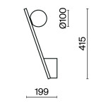 Фото 7 Настенный светильник (бра) Maytoni MOD175WL-01G