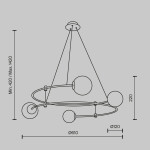 Фото 3 Подвесной светильник Maytoni MOD317PL-04B