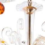 Фото 5 Люстра Crystal Lux CATARINA SP6 V2 GOLD/TRANSPARENT-COGNAC